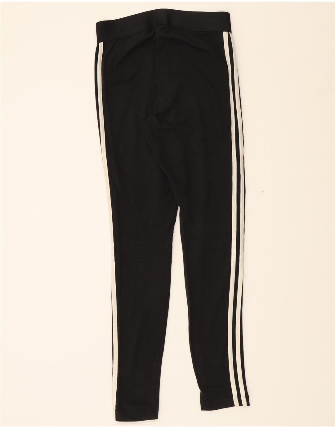 ADIDAS Womens Leggings UK 8/10 Small Black Polyester Vintage Adidas and Second-Hand Adidas from Messina Hembry 