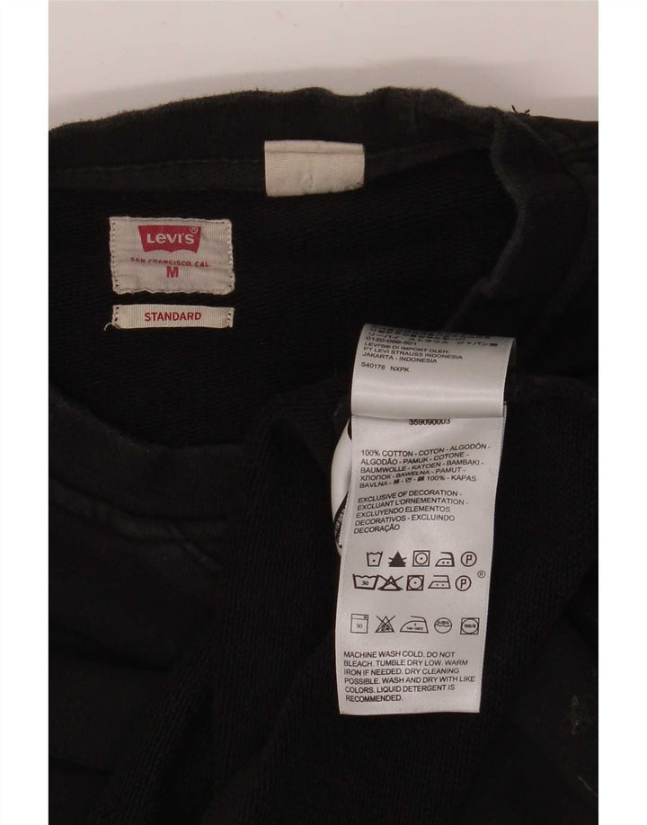 Levi's Sweat-Shirt Oversize Standard Femme UK 14 Noir Moyen
