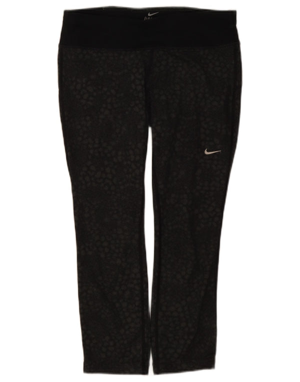 Nike Legging Dri Fit pour femme UK 10 Petit Noir Géométrique