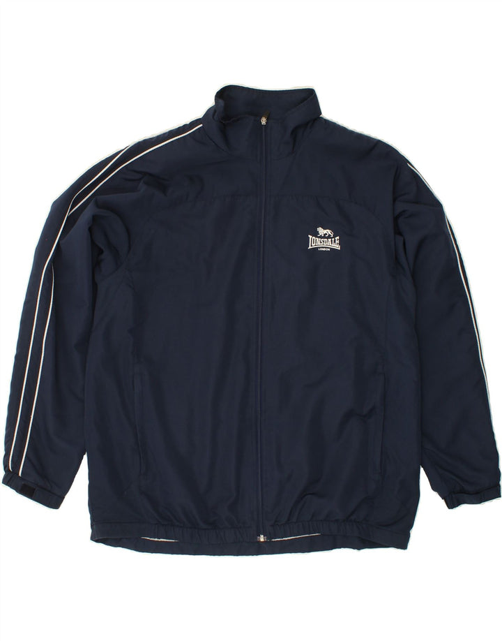 LONSDALE Veste de Survêtement Homme Grand Bleu Marine Polyester