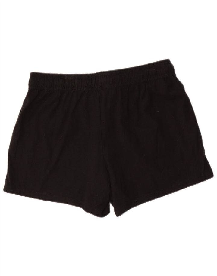 CHAMPION Short de sport pour femme UK 16 Large Noir Coton