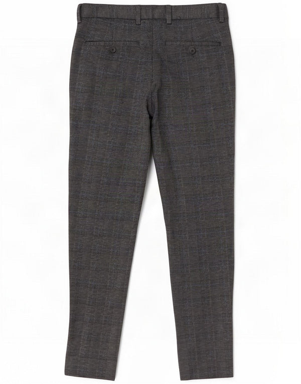 Jack & Jones Pantalon Chino Slim Marco Homme W28 L27 Gris Pied-de-Poule