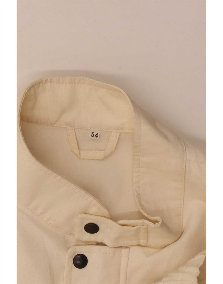 Alexander Veste Bomber Homme IT 54 2XL Blanc Cassé Coton