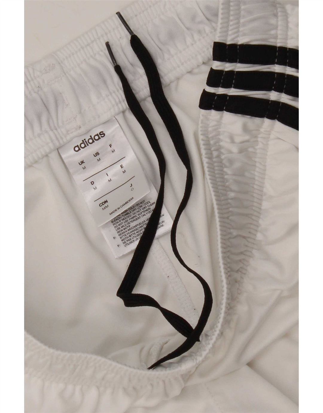 Adidas Climalite Sport Short UK 12 Medium Blanc Polyester