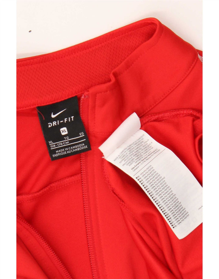 Nike Garçon Dri Fit Survêtement Top Veste 13-14 ans XL Rouge Polyester