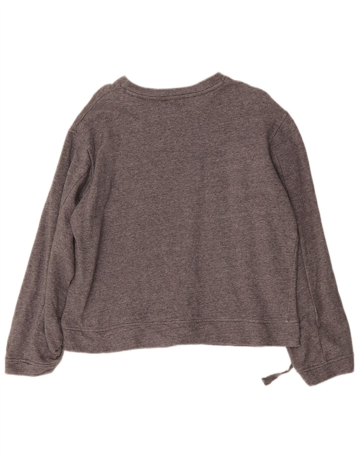 Zara Sweat-shirt surdimensionné pour femme UK 10 Petit gris moucheté