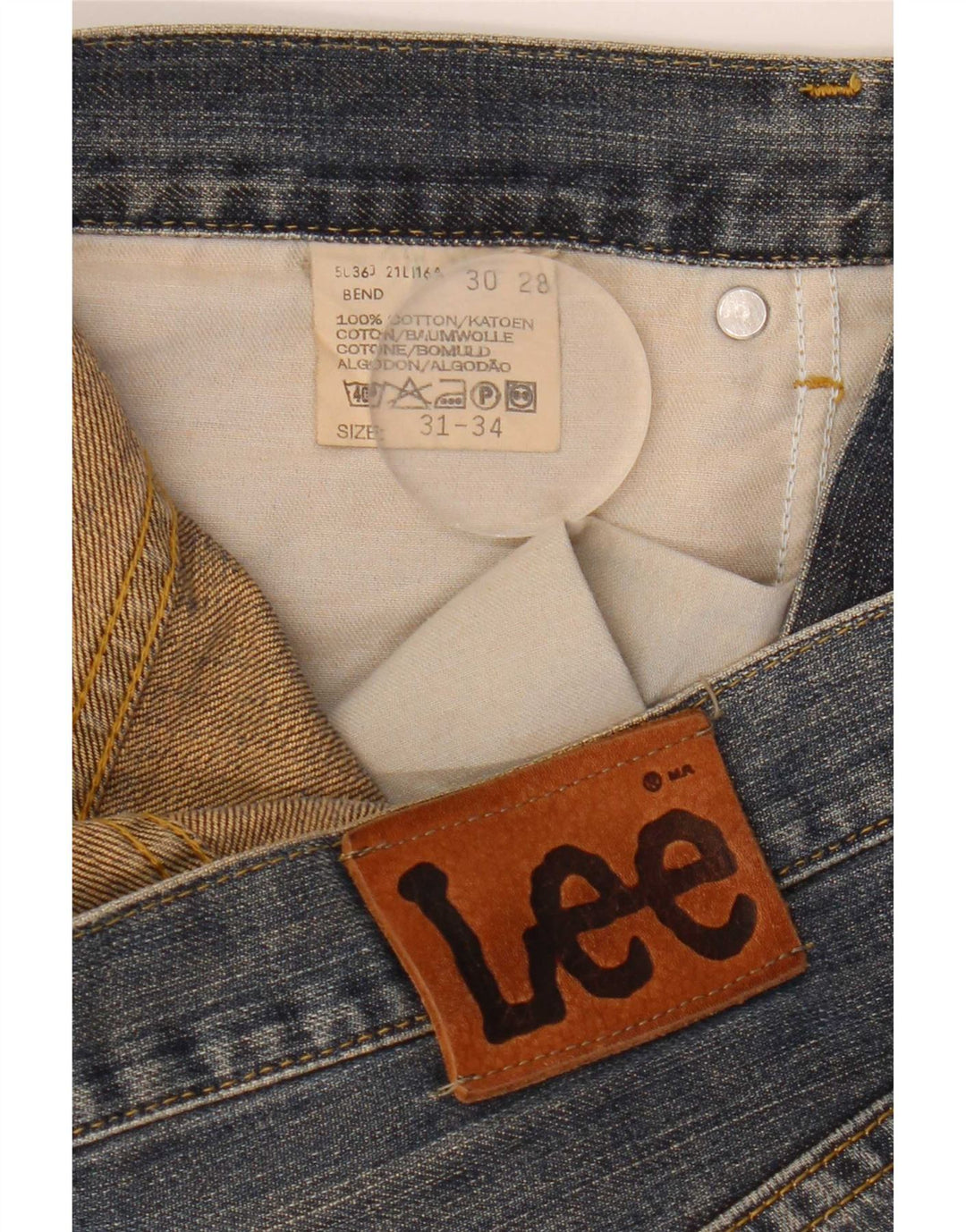 Lee Jeans Loose Homme W31 L28 Bleu Coton