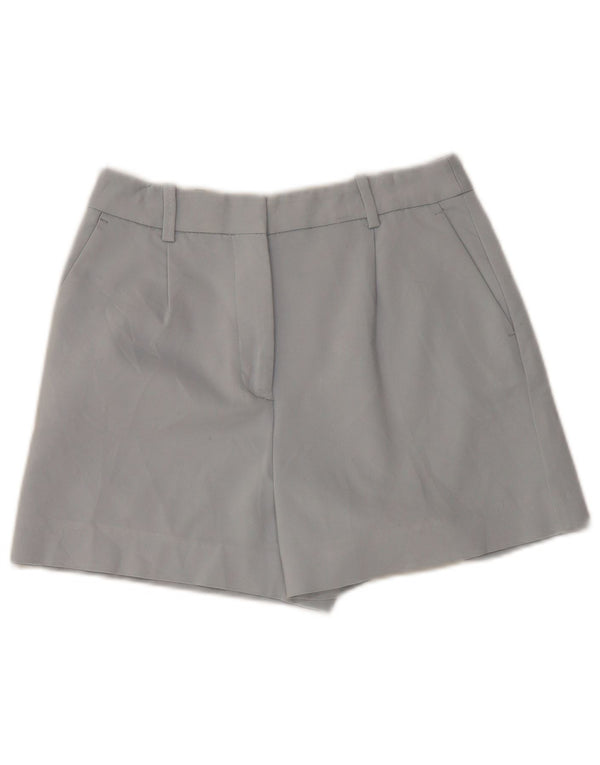 Zara Short Chino Taille Haute Femme Medium W28 Bleu Coton