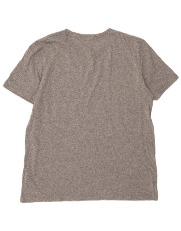 Jack & Jones T-Shirt Graphique Homme Top 2XL Gris Moucheté Coton