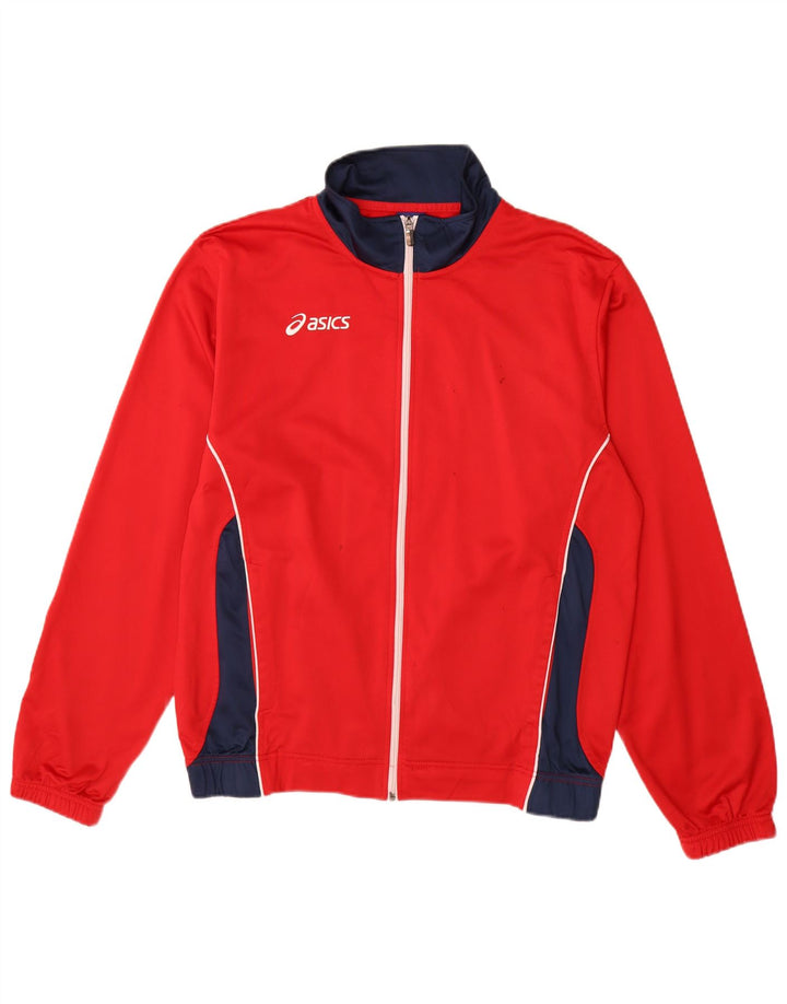 Asics Veste de survêtement pour homme XL Rouge Colourblock