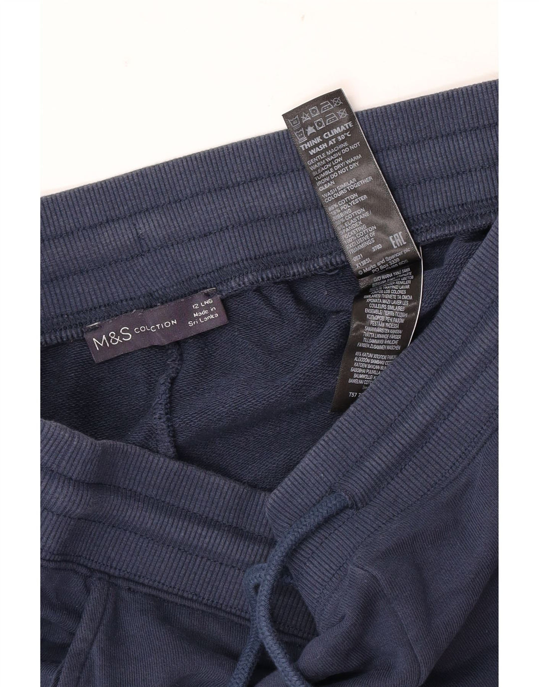 Marks & Spencer Pantalon de survêtement pour femme Bleu marine moyen UK 12