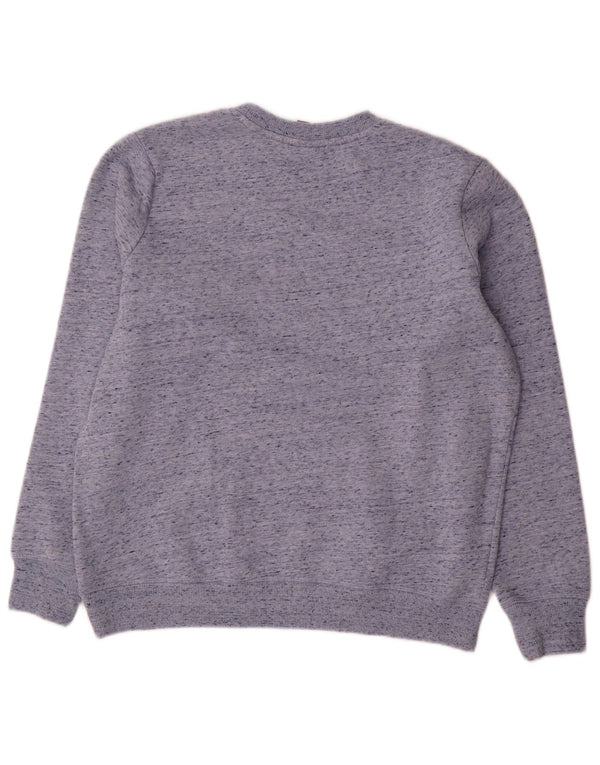 Superdry Sweat-shirt surdimensionné pour femme UK 12 Bleu moyen moucheté