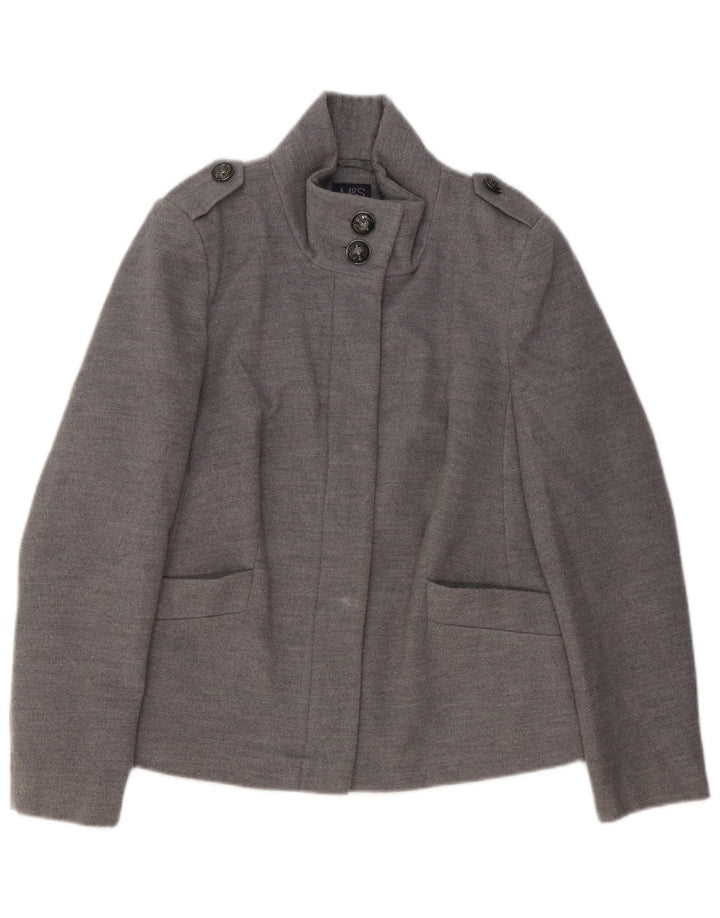 Marks & Spencer Veste militaire pour femme UK 12 Gris moyen Polyester