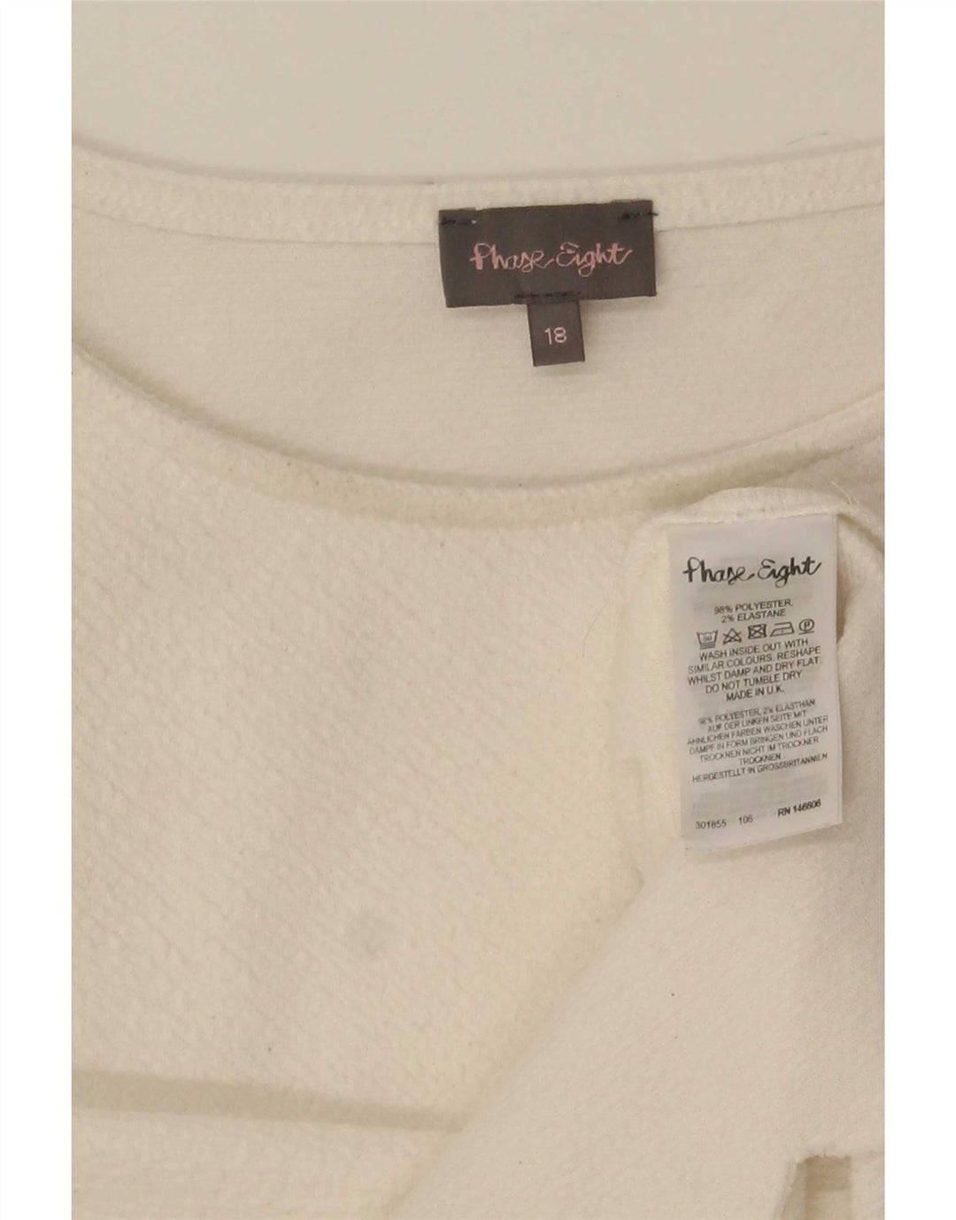 Phase Eight Chemisier Femme UK 18 XL Blanc Cassé Polyester