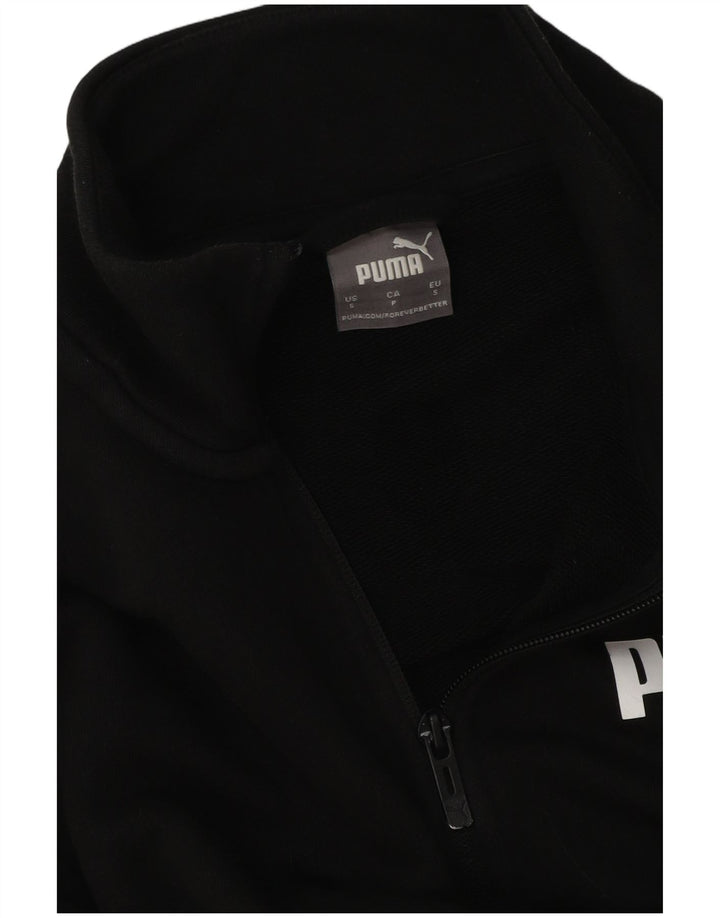PUMA Veste de survêtement graphique pour hommes, petit, noir