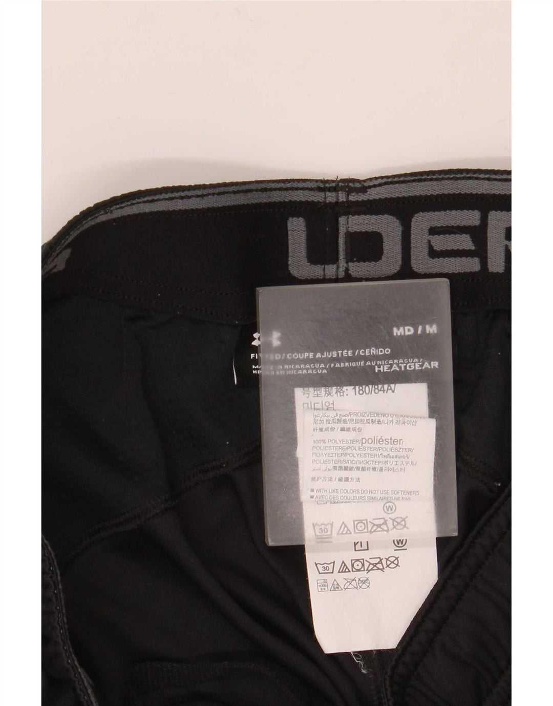 Under Armour Short de Sport Homme Noir Moyen Polyester
