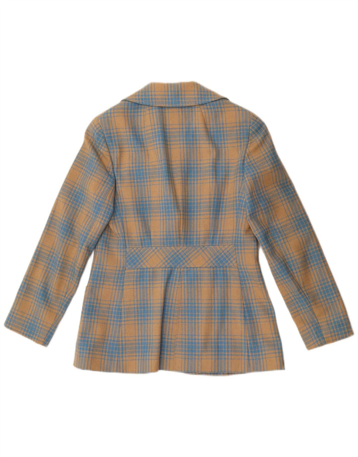 Stylbert Veste blazer à 3 boutons pour femme UK 10 Petit carreaux bleus