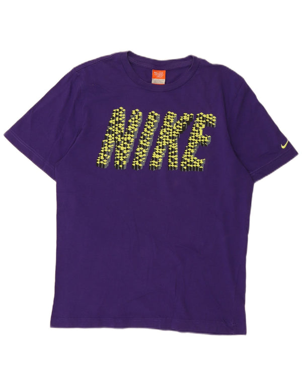 Nike Mens Regular Graphic T-Shirt Top Petit Violet Coton