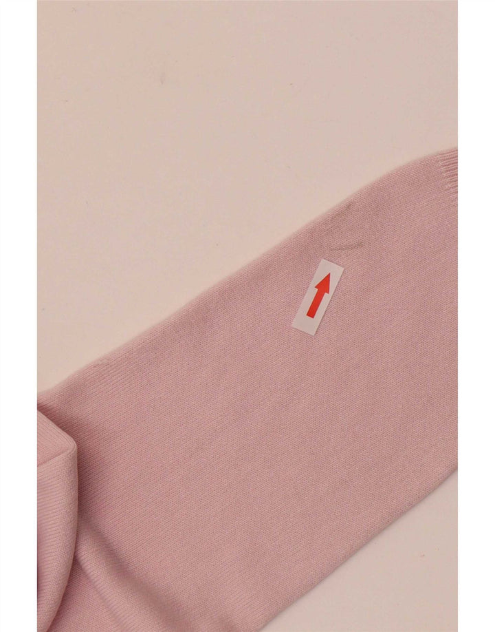 Marks & Spencer Pull col en V pour femme UK 12 Acrylique rose moyen