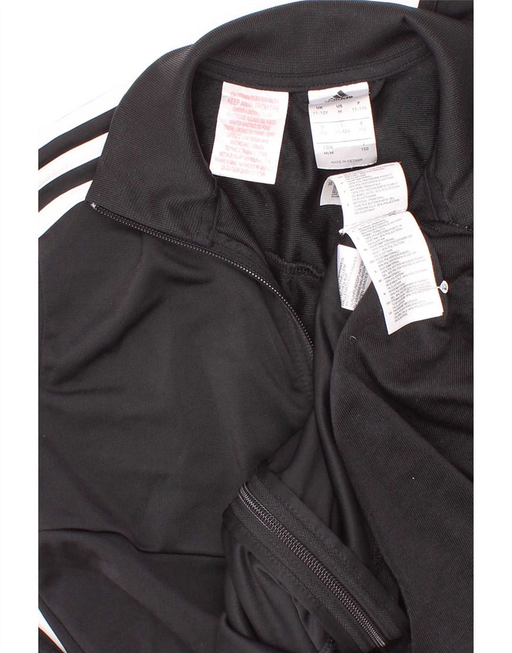 Veste de survêtement Adidas Garçon 11-12 ans Noir Polyester