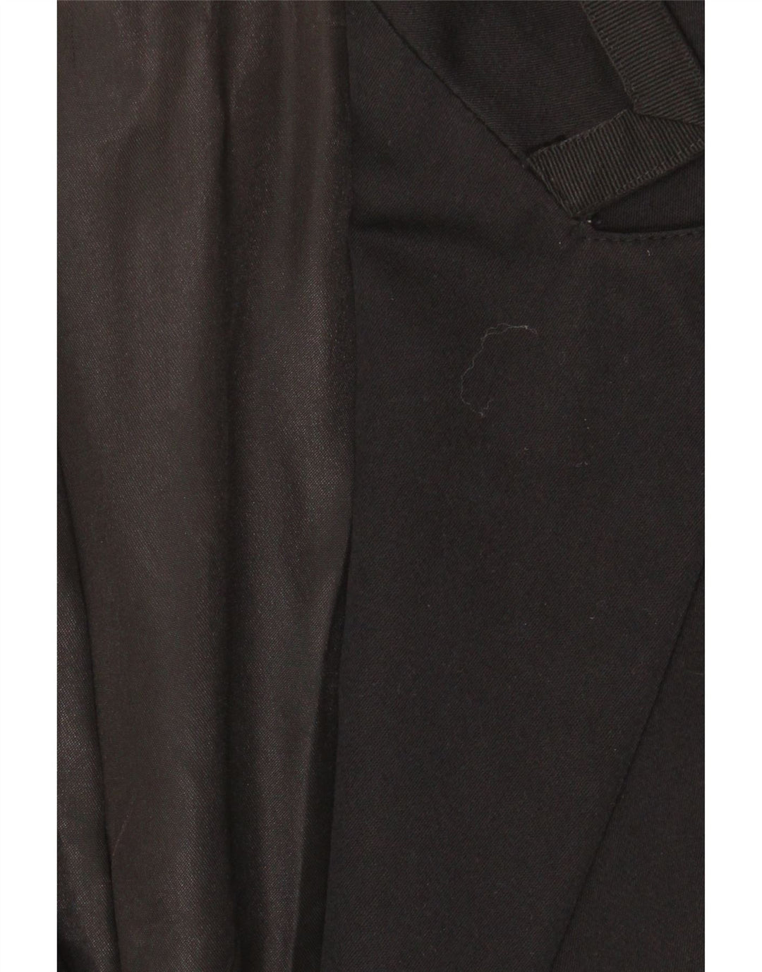 vintage Femmes 2 Bouton Blazer Veste UK 16 Grand Noir