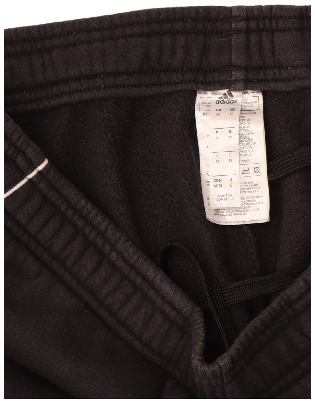 Adidas Pantalon de survêtement pour homme en coton noir moyen