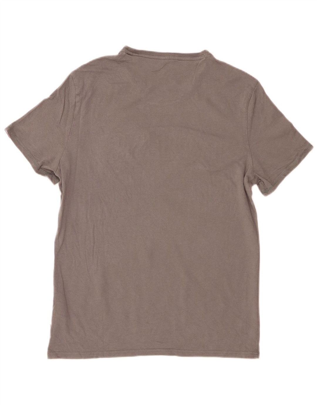 Guess T-Shirt Graphique Coupe Slim Homme Gris Moyen Coton