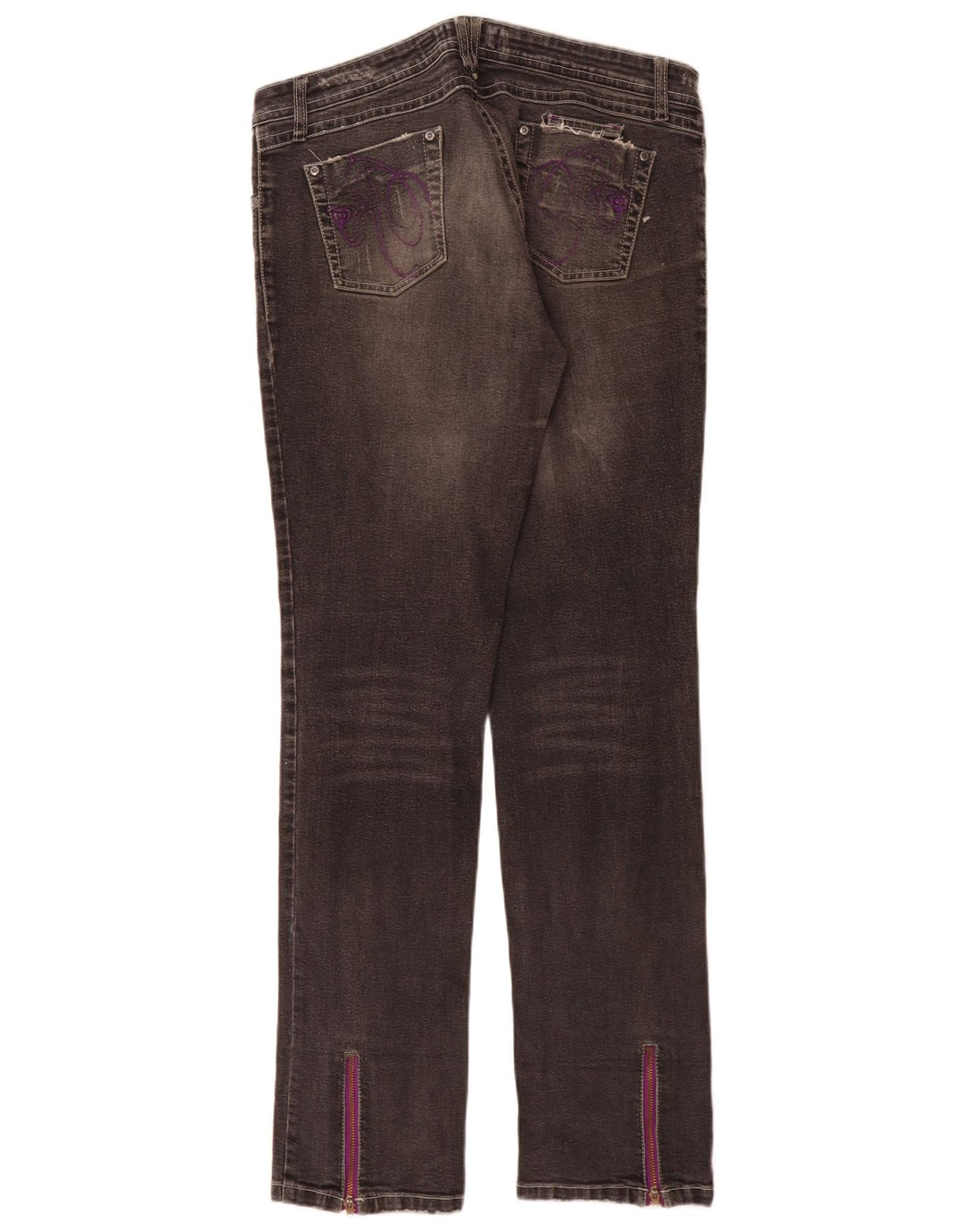 Roxy Jean Slim Graphique Femme W32 L32 Gris Coton
