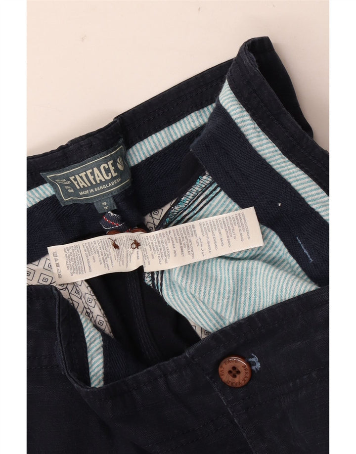 Fat Face Short Cargo Homme W38 XL Bleu Marine Coton