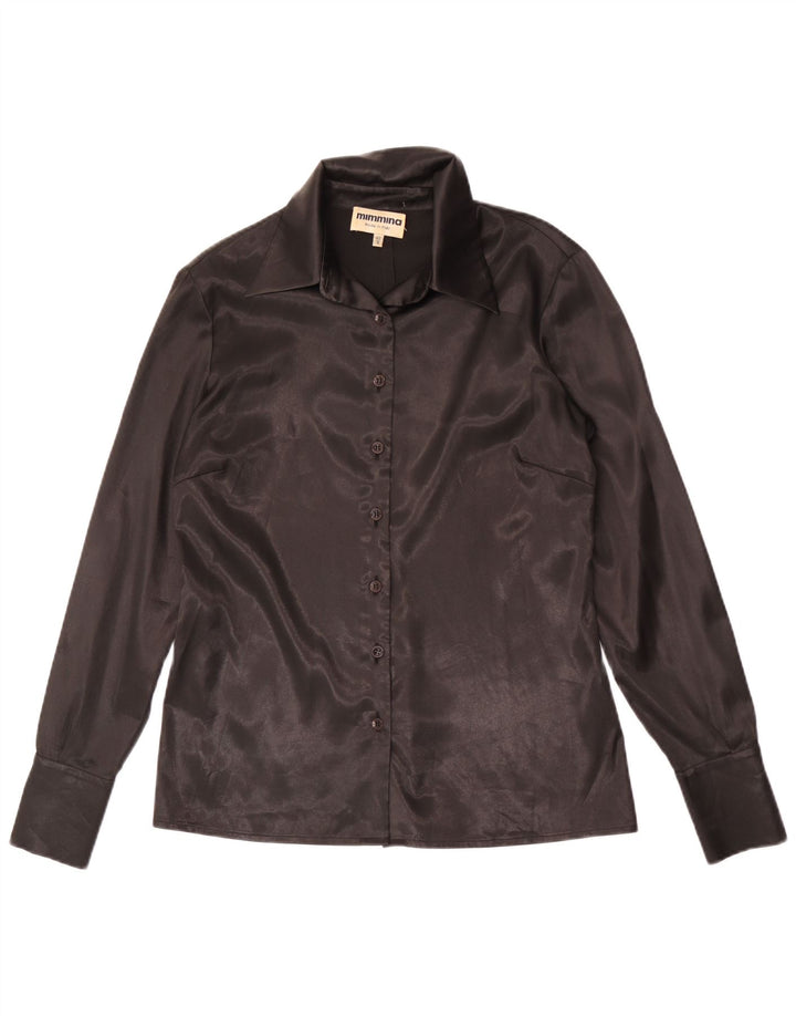 MIMMINA Chemisier Femme IT 42 Moyen Noir Polyester