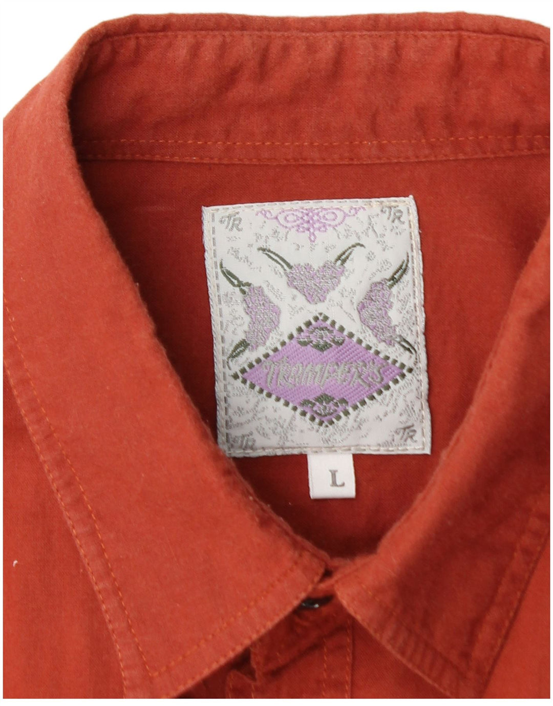 VINTAGE Chemise Homme Grand Rouge