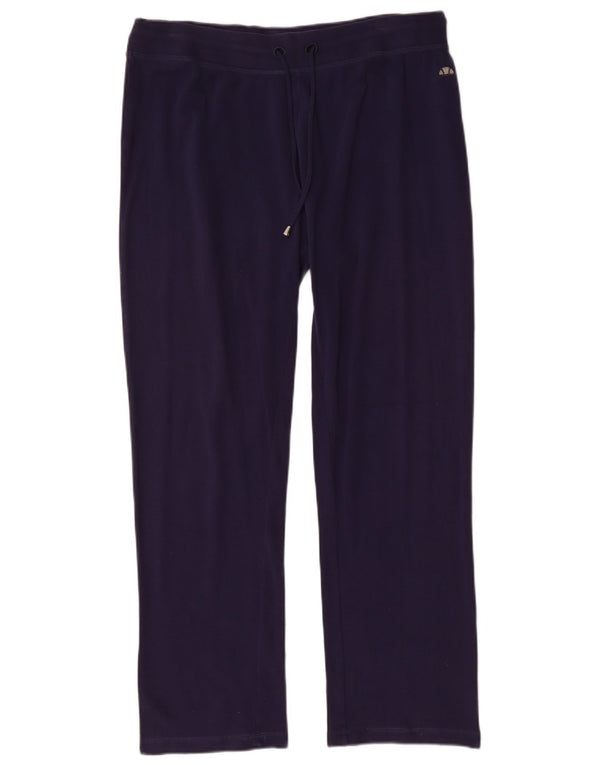 ELLESSE Pantalon de survêtement pour femme UK 20 2XL Bleu marine Coton