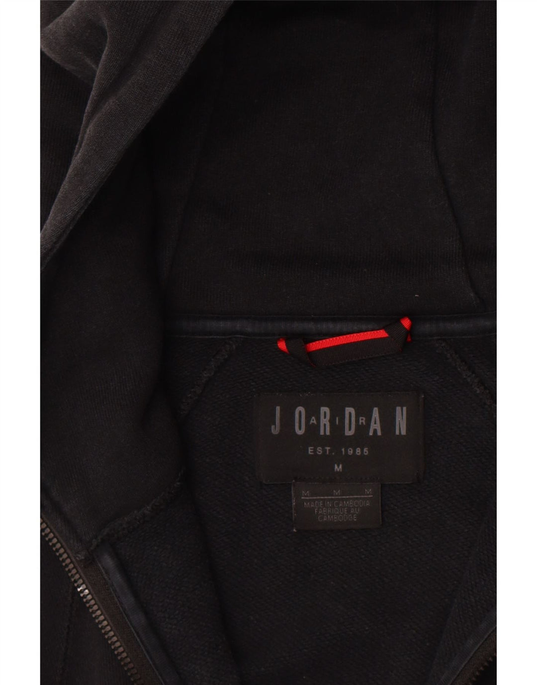 Jordan Pull à capuche zippé pour homme Noir moyen