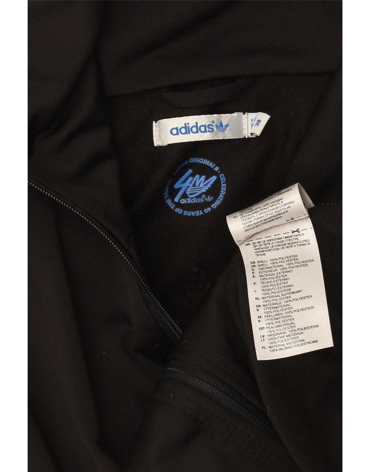 Adidas Veste de survêtement graphique pour femme IT 38 XS Noir Polyester