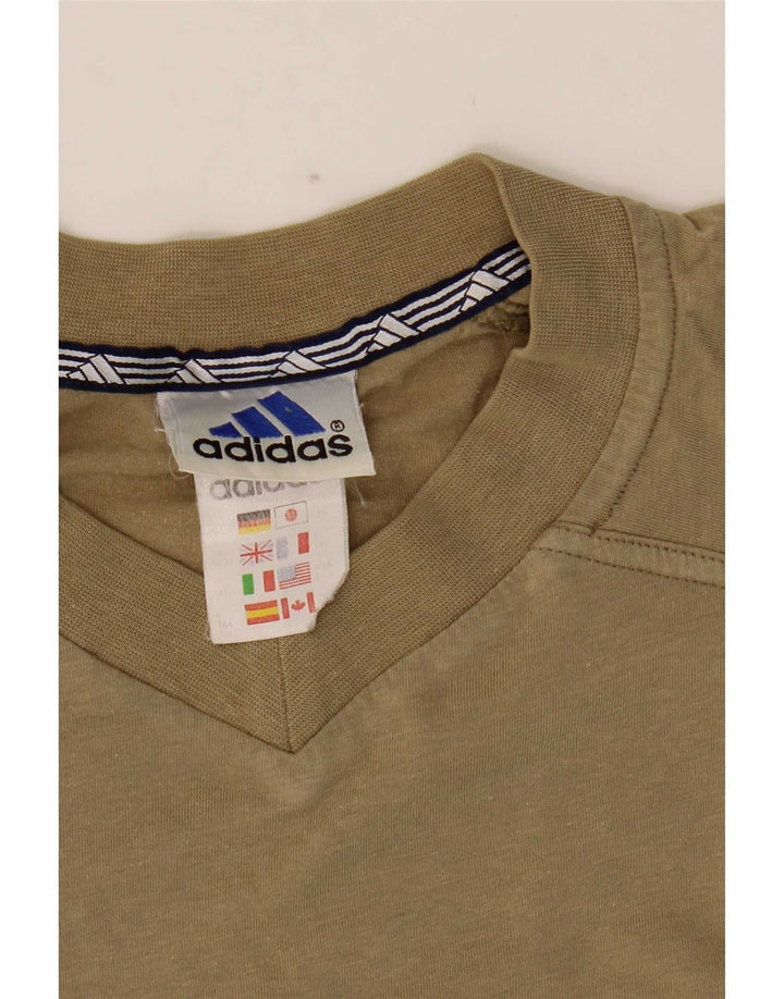 Adidas T-Shirt Homme Top Kaki Moyen Coton