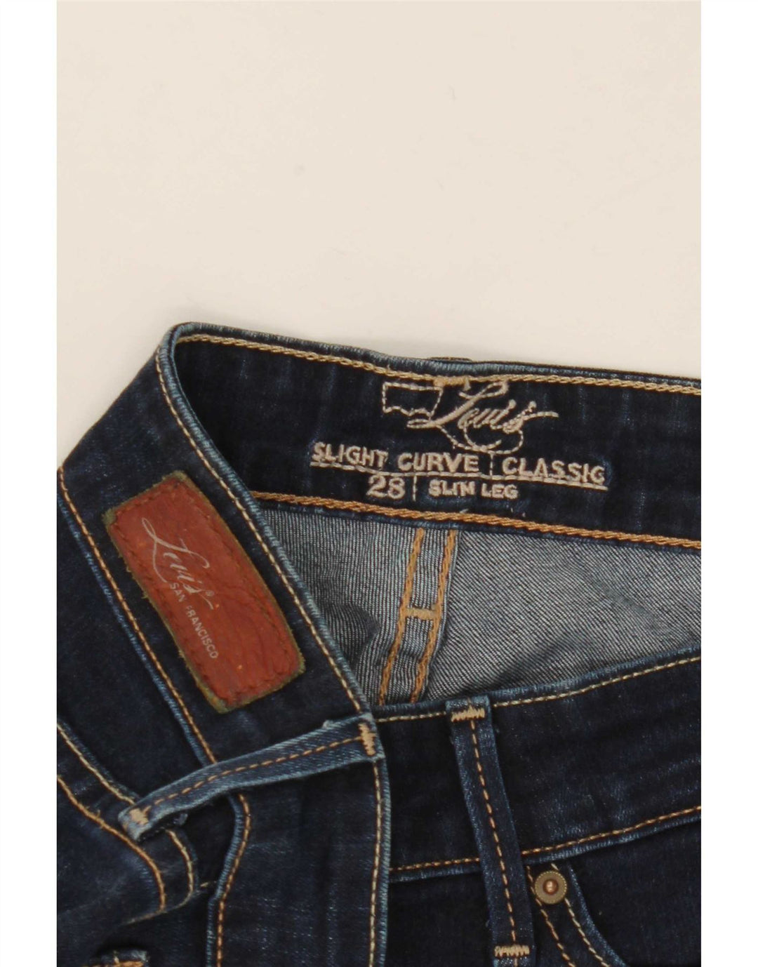 Levi's Jean Slim Slight Curve Coupe Classique Femme W28 L34 Bleu Marine