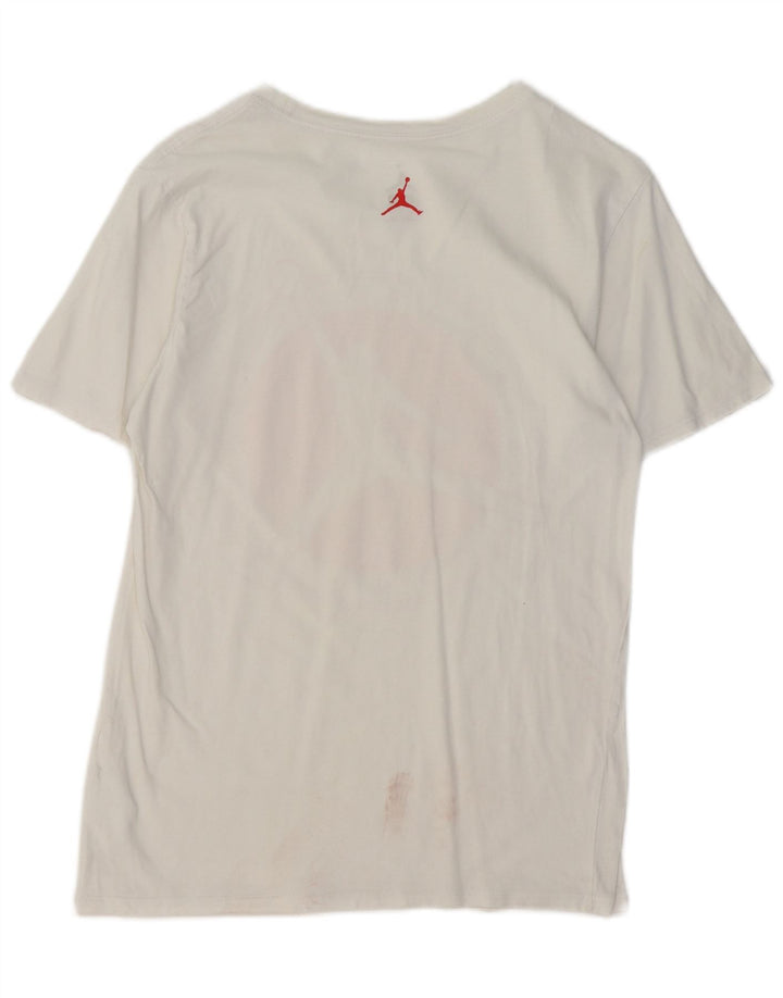Jordan T-shirt graphique pour homme Petit coton blanc