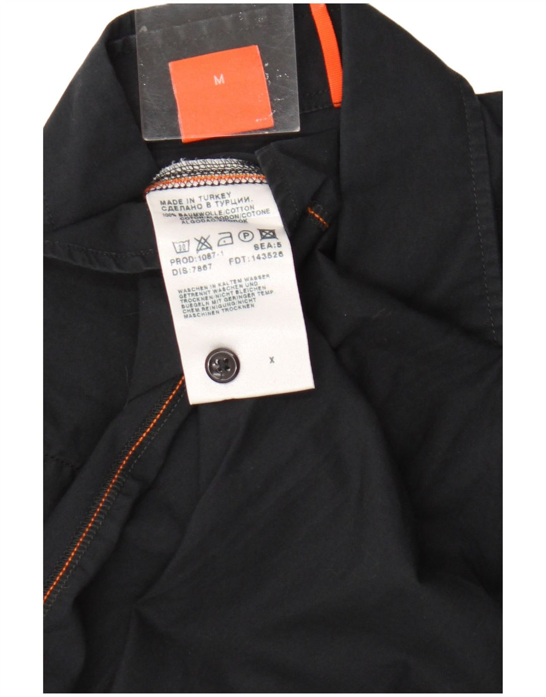 Hugo Boss Chemise Homme Noir Moyen Coton