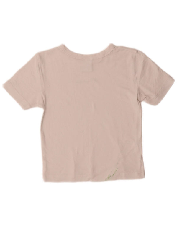 Champion T-shirt court graphique pour femme UK 10 Small Blanc