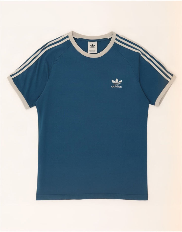 Adidas T-Shirt Homme Top Bleu Moyen Coton