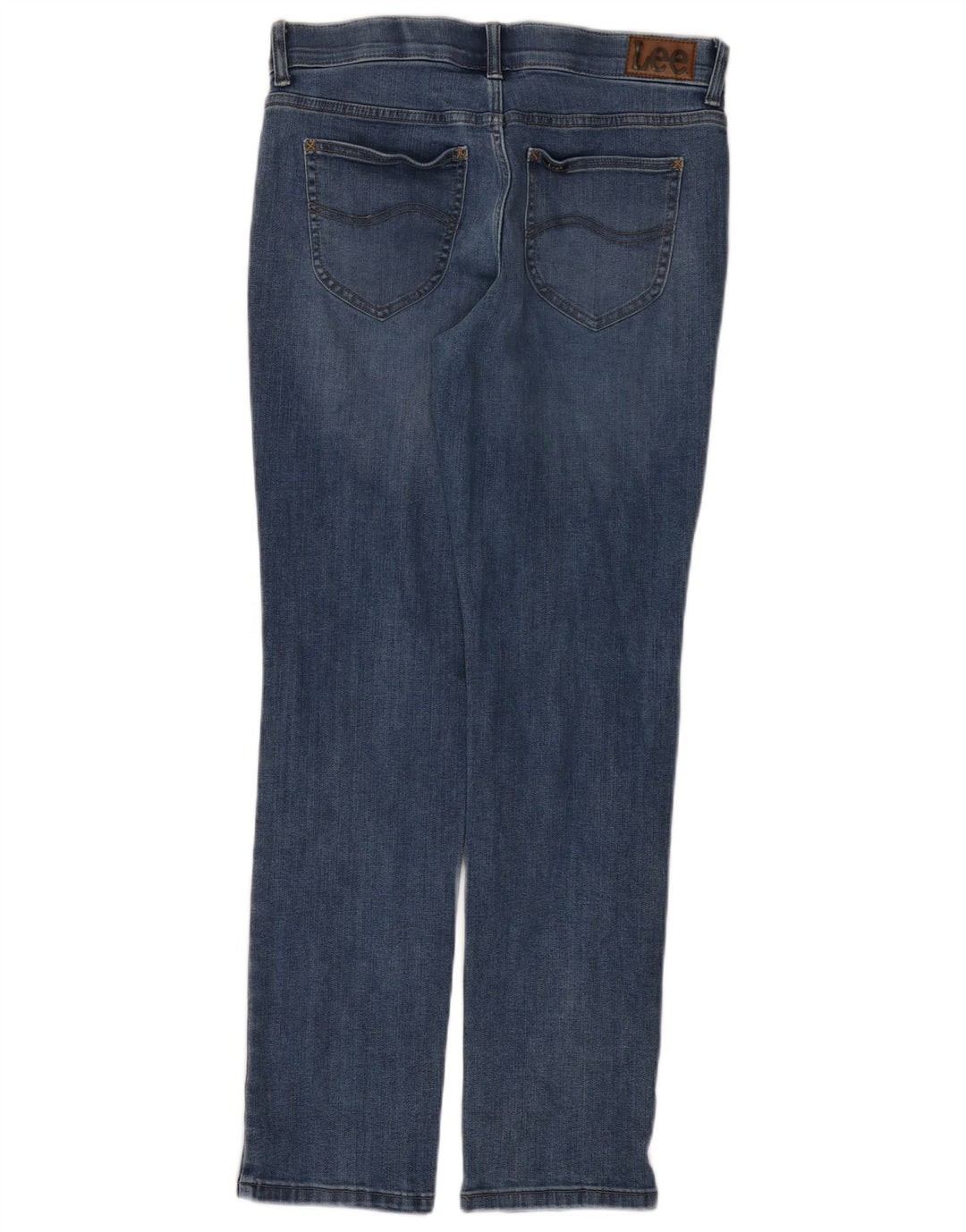 Lee Jean droit taille moyenne pour femme US 8 Medium W30 L30 Bleu
