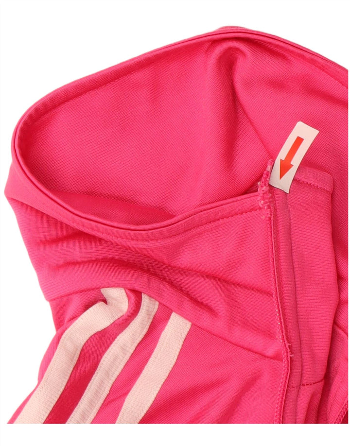 Adidas Femmes Graphique Survêtement Top Veste EU 36 Petit Rose Polyester