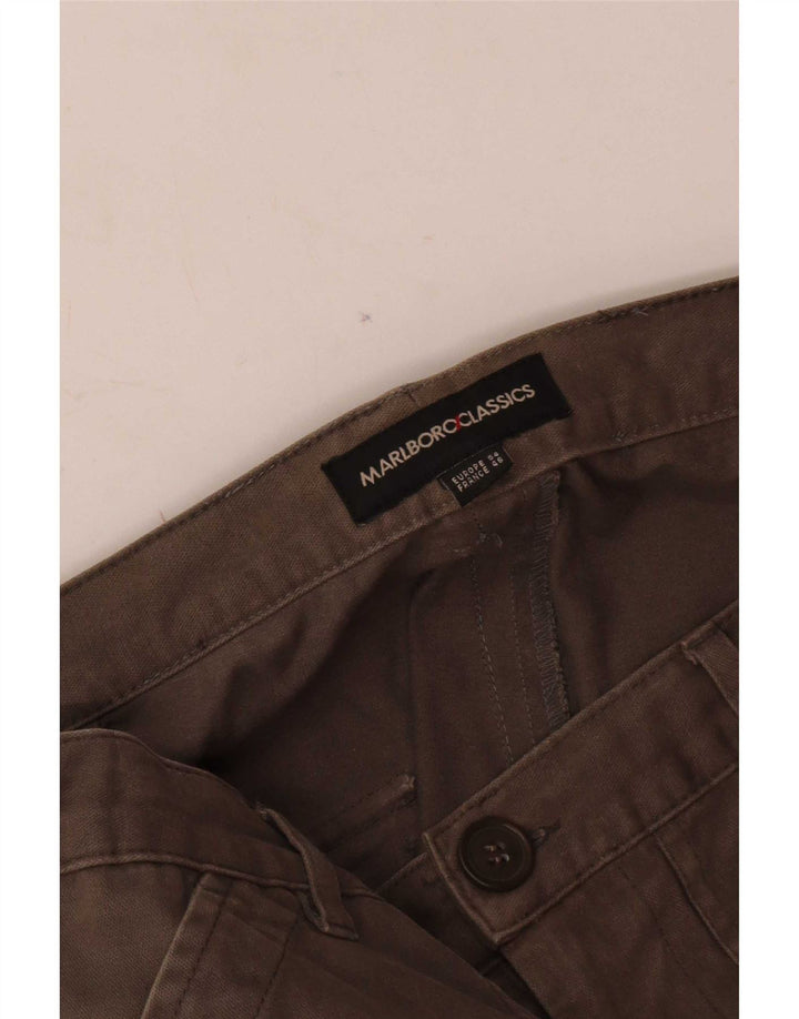 Marlboro Classics Pantalon cargo régulier pour homme W34 L34 Marron