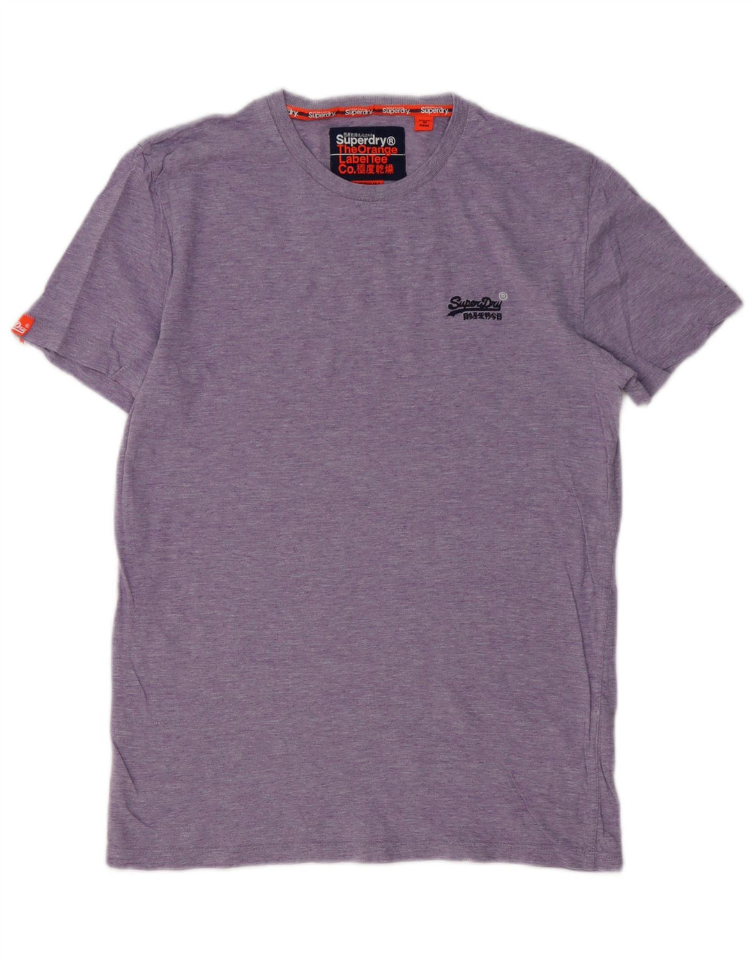 SUPERDRY T-Shirt Homme Violet Moyen Coton