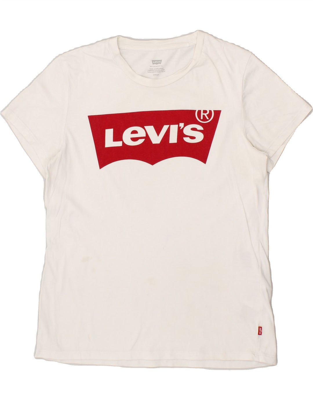 LEVI'S Mens Graphic T-Shirt Top Small White | Vintage Levi's | Thrift | Second-Hand Levi's | Used Clothing | Messina Hembry 