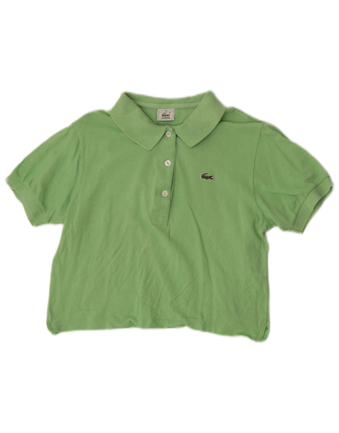 Lacoste Womens Crop Polo Taille 40 Coton vert moyen