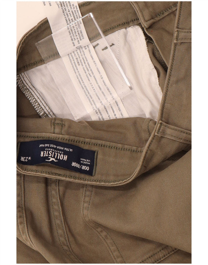 HOLLISTER Pantalon cargo taille haute pour femme US 00 2XS W23 L31 Beige