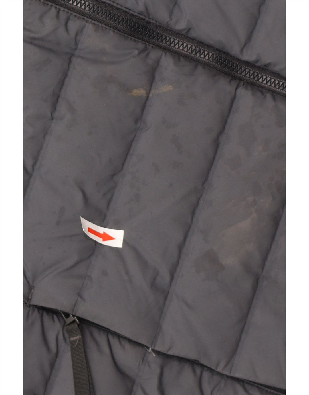 ADIDAS Veste matelassée à capuche pour hommes UK 38 Gris Moyen Polyester