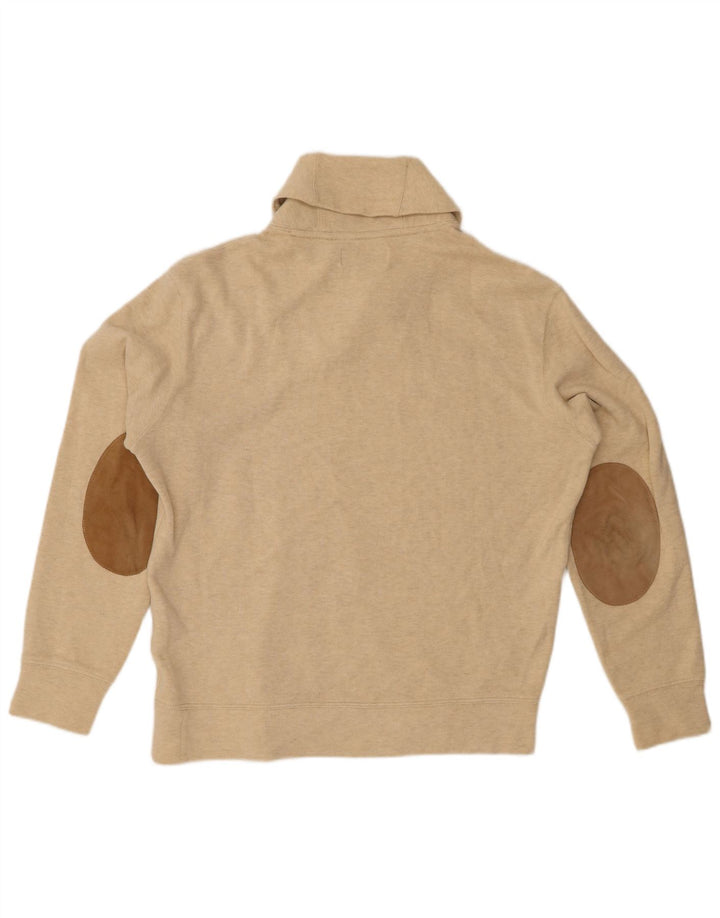 POLO RALPH LAUREN Pull Col Châle Homme Beige Moyen Moucheté