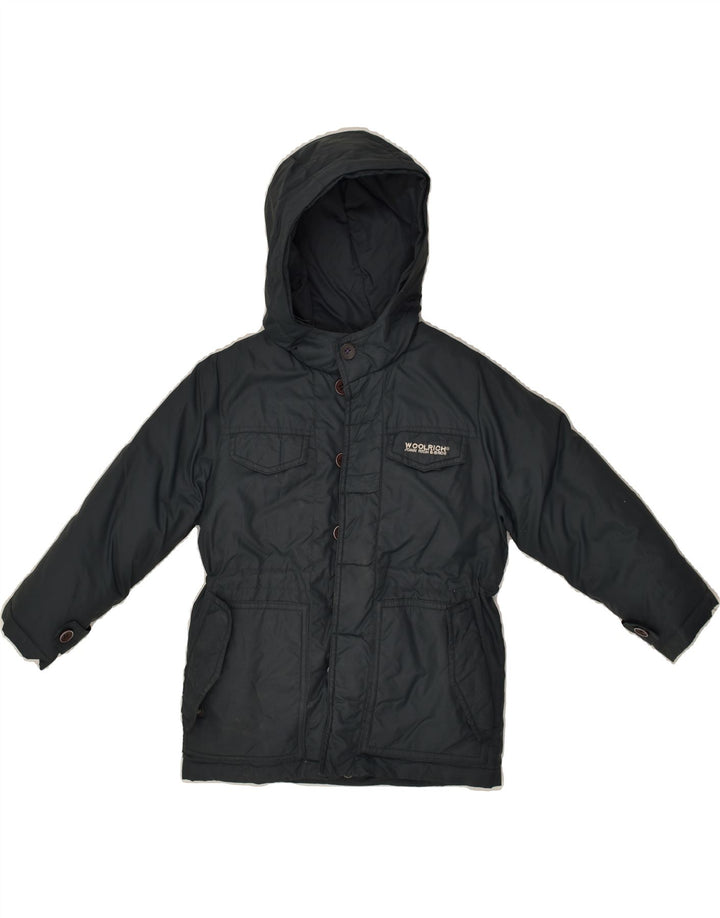 WOOLRICH Baby Boys Hooded Padded Jacket 18-24 Months Grey Nylon | Vintage Woolrich | Thrift | Second-Hand Woolrich | Used Clothing | Messina Hembry 